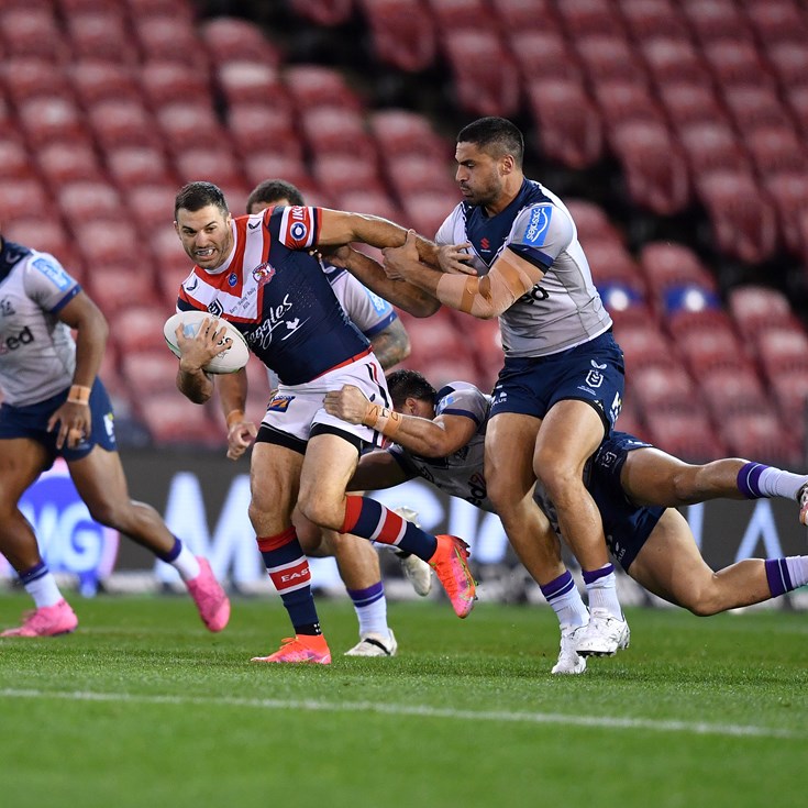 Roosters Defeated by Storm in Wet Conditions