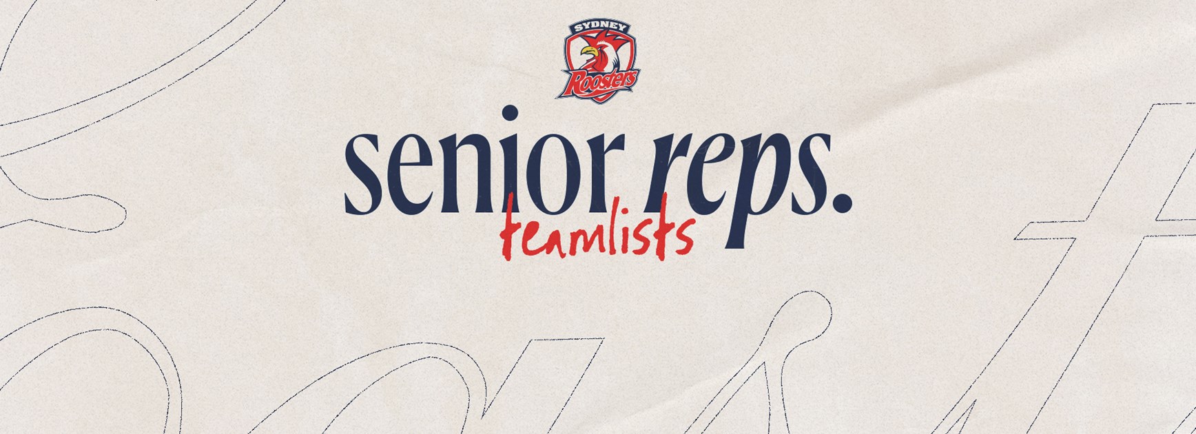 Senior Representative Teamlists for Round 20