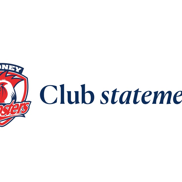 Sydney Roosters Statement Regarding Terrell May