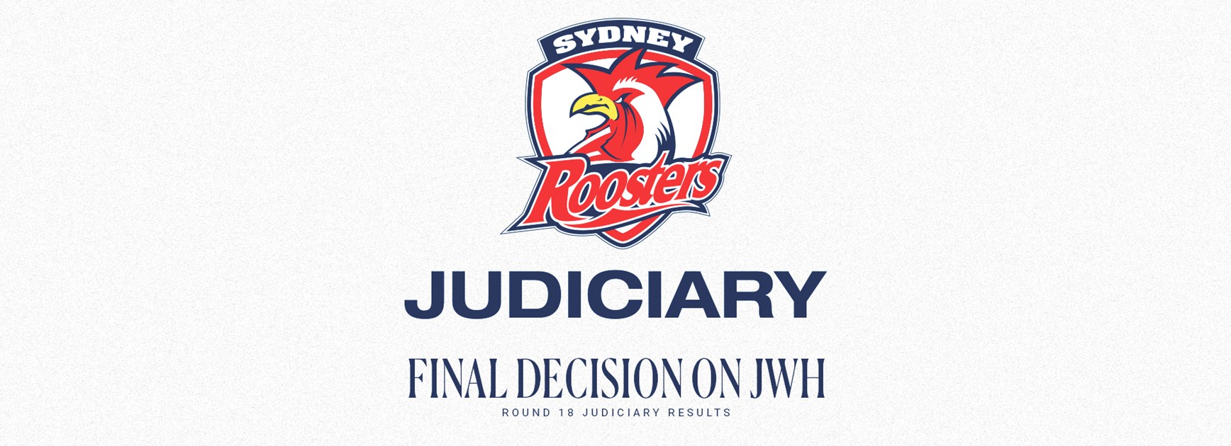 NRL Round 18 Judiciary Update: JWH Decision Made