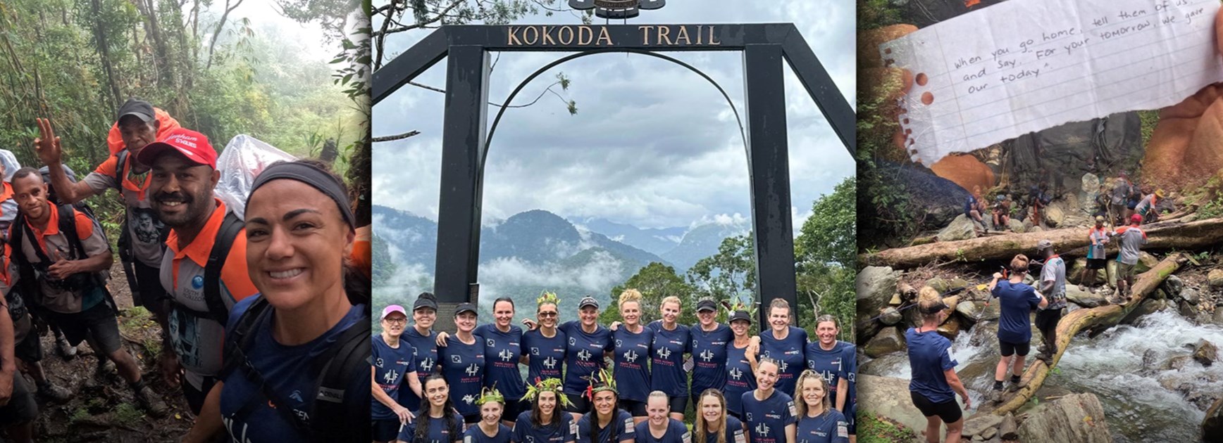 Bullet the Blues Sky: Millie drawing inspiration from Kokoda trek