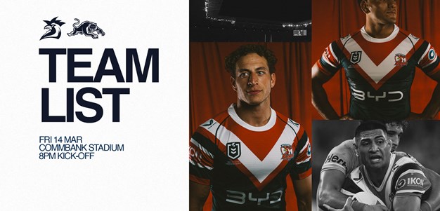 Teamlist | Round 2 NRL Line Up vs Panthers