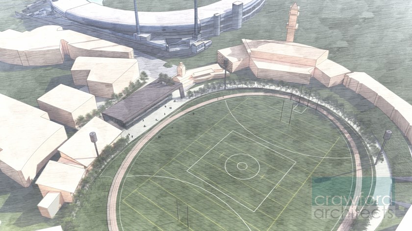 Vision For The Future: Concept art of the new facility.