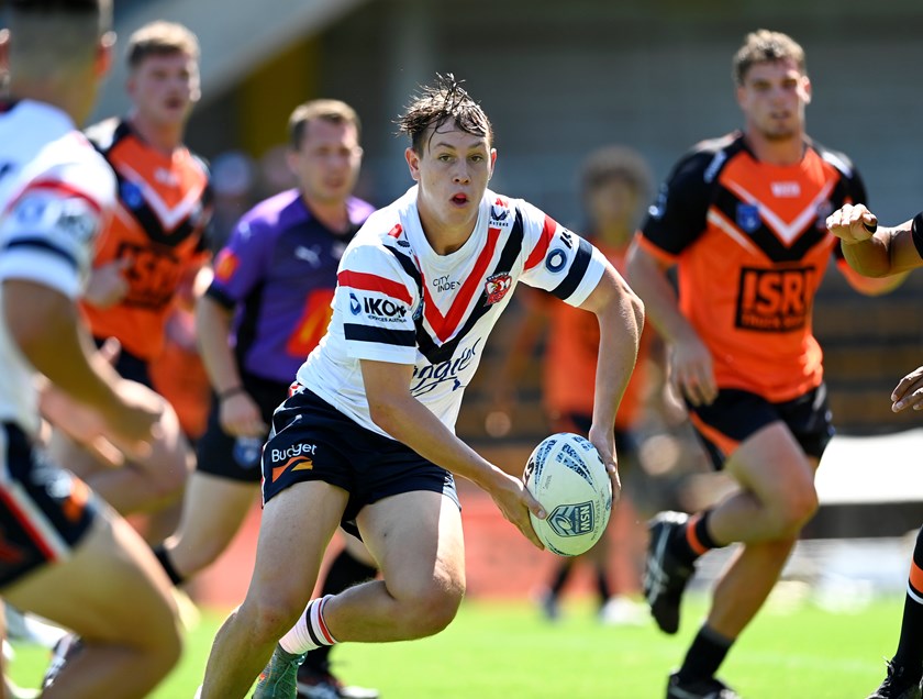 Roosters fullback Owen Flaherty scored a try in Round 1.