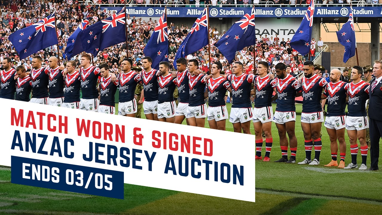 Players ANZAC Round jerseys up for auction