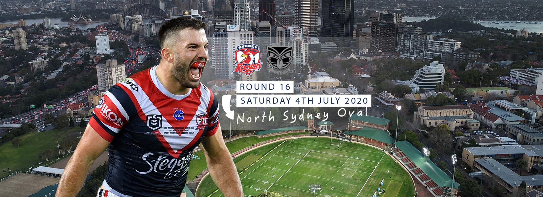 Roosters Round 16 home game relocated to North Sydney Oval
